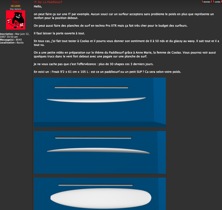 FORUM : le paddlesurf !!!