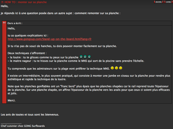 HOW TO : monter sur sa planche !!!
