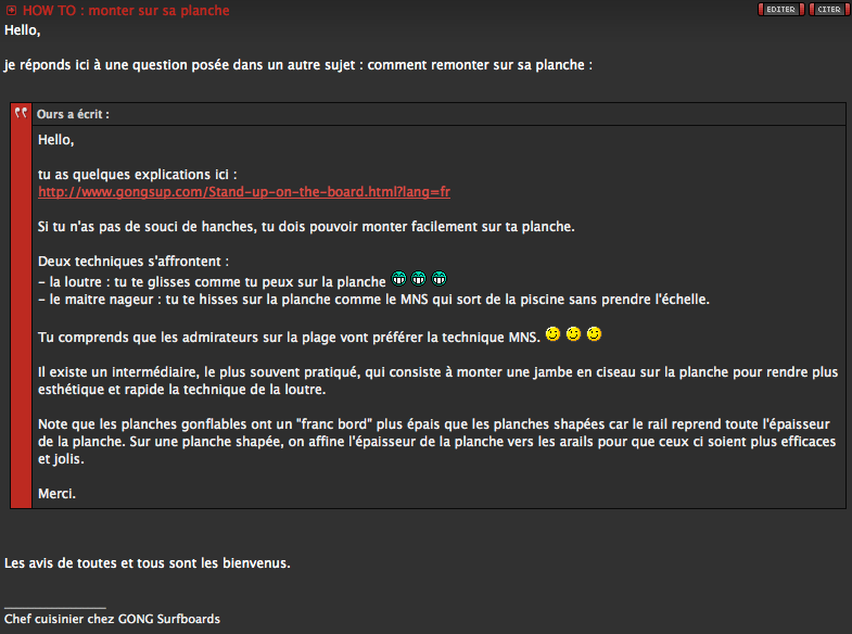 HOW TO : monter sur sa planche !!!