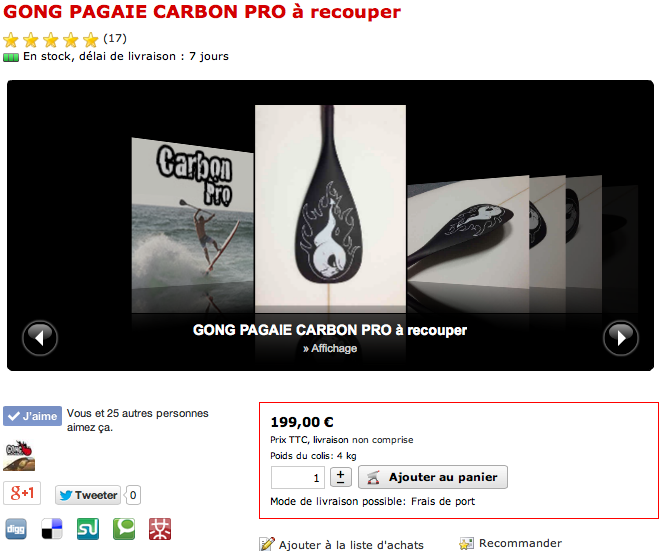 GEAR : Carbon Pro Paddle GONG !!!