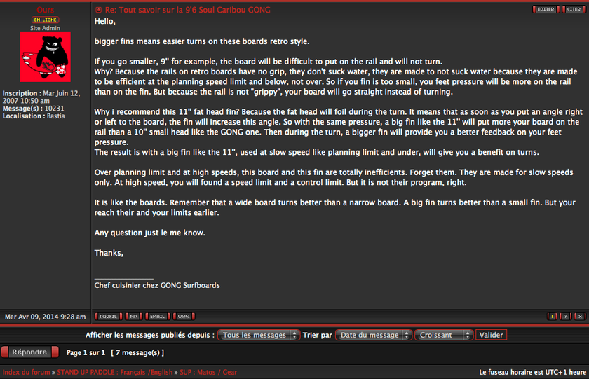 FORUM : fins explained !!!
