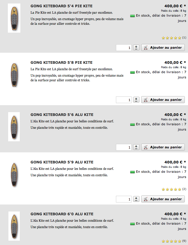 SHOP : best sellers in stock !!!