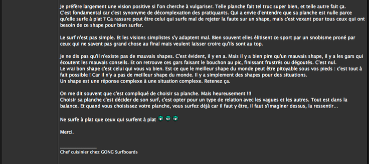 FORUM : surf à plat !!!