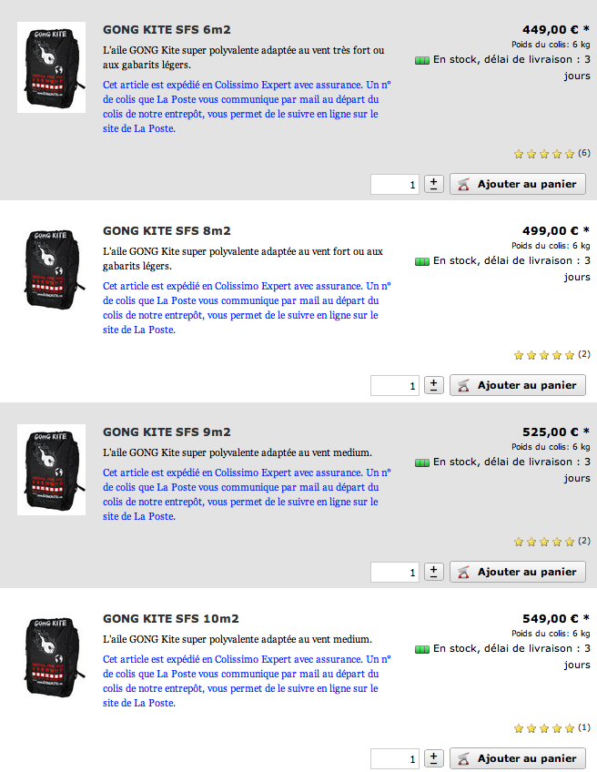 SHOP : kites in stock !!!