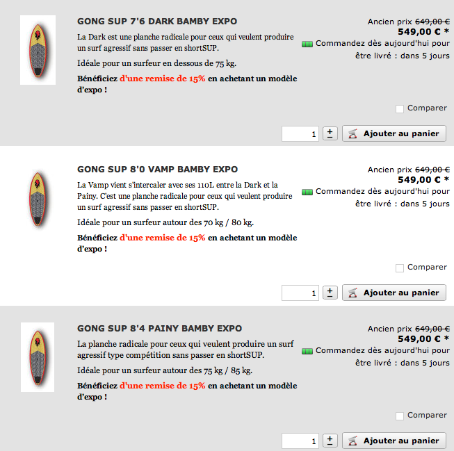 SHOP : bons plans en pagaille !!!