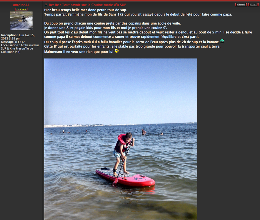 TEST : Couine Marie 8'0 !!!
