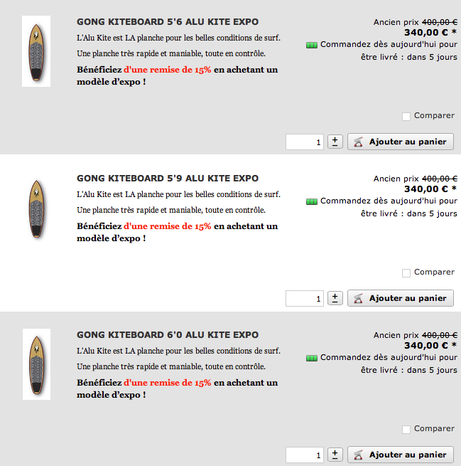 SHOP : bons plans kite on line !!!
