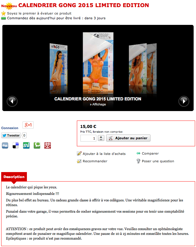 GEAR : l'indispensable Calendar !!!