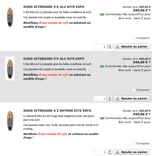 SHOP : great deals on few kites and boards !!!