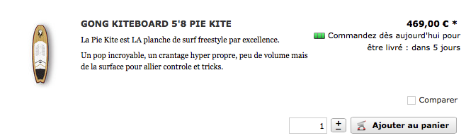 FOCUS : 5'8 Pie kite !!!