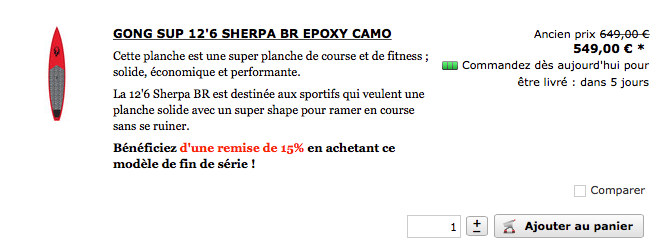 FOCUS : 12'6 Sherpa BR epoxy !!!