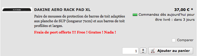 GEAR : Dakine Aero rack pad !!!