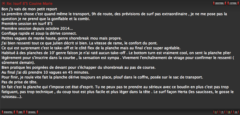 FORUM : inflatable Surfboard !!!