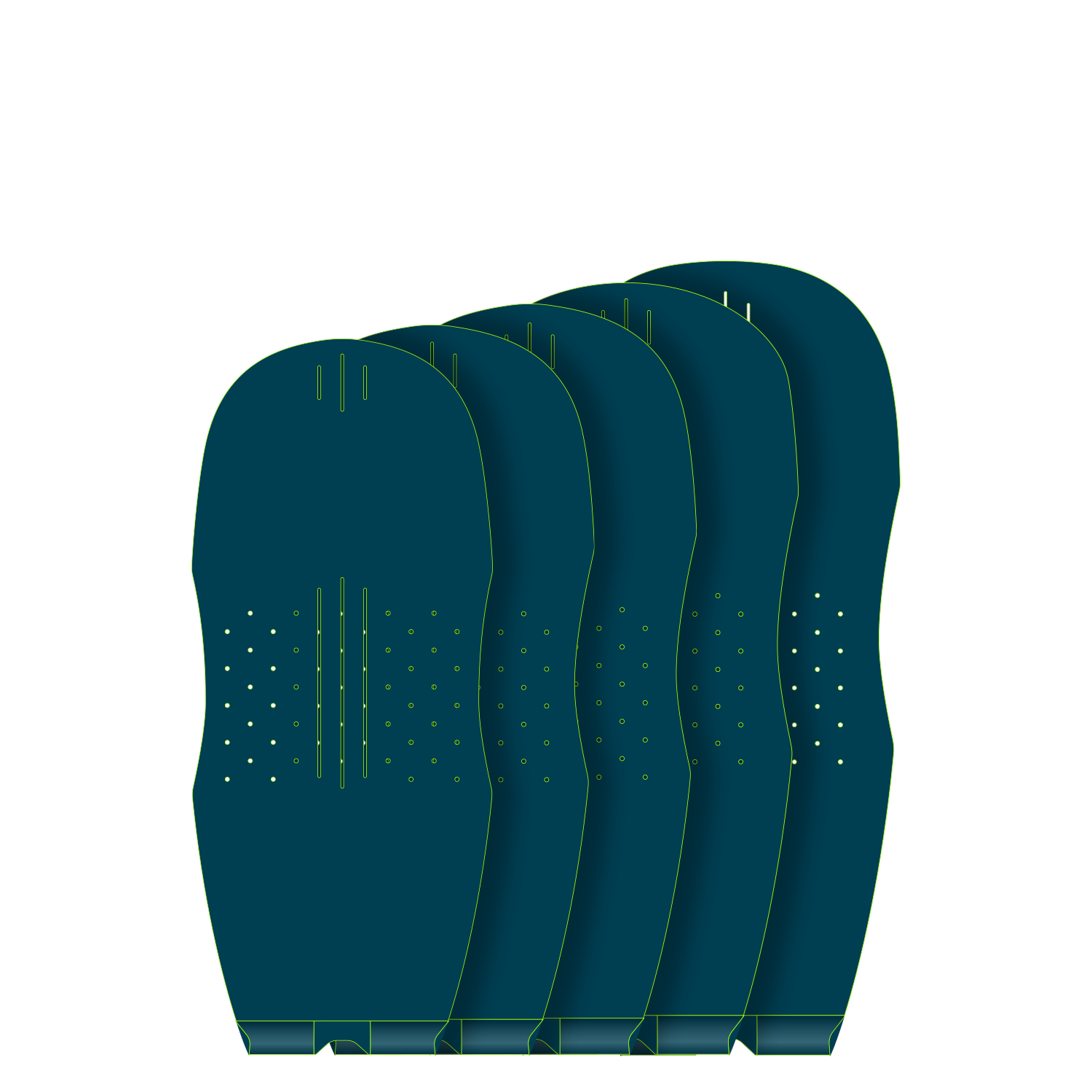 GONG | Eva Lemon Wingfoil Brushed Pad Shape