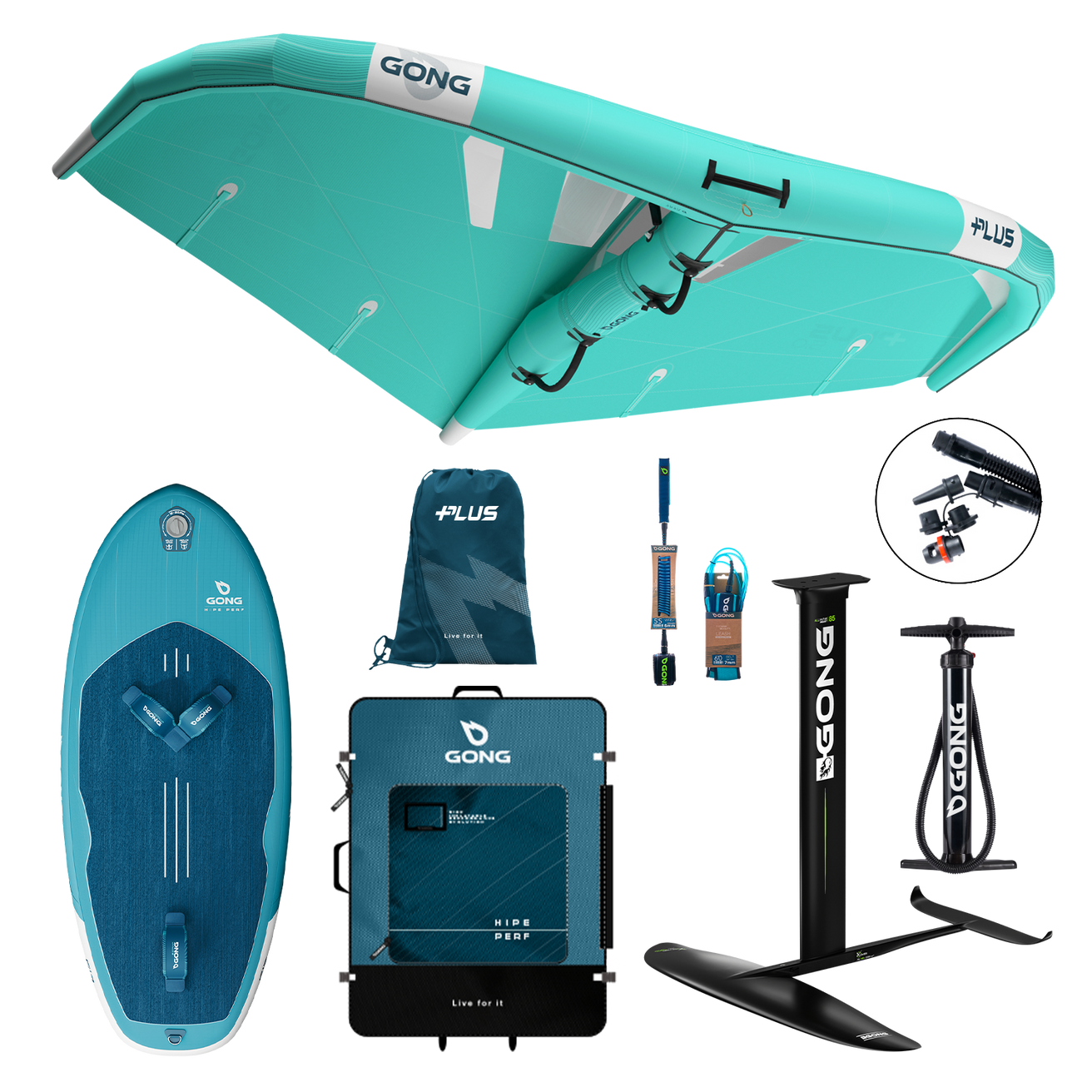 Pack Wingfoil Inflatable HIPE Perf 5'5 PLUS 5m X OVER XL Refurbished 10365