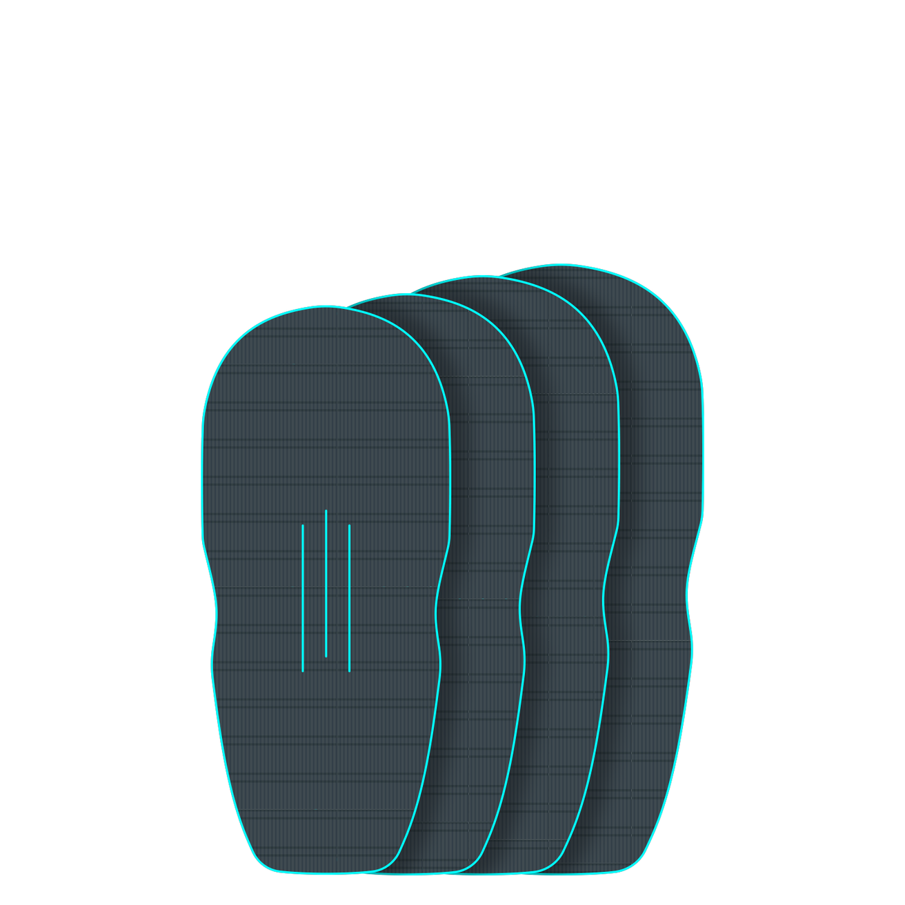 GONG | EVA Wingfoil Ridge Traction Pad Shape Cruzader Diamond