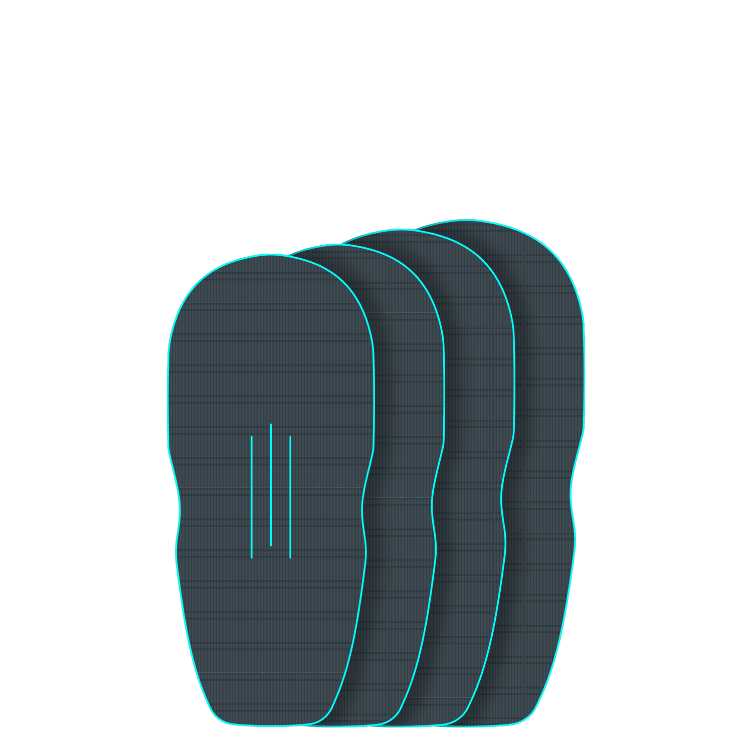 GONG | EVA Wingfoil Ridge Traction Pad Shape Cruzader Diamond