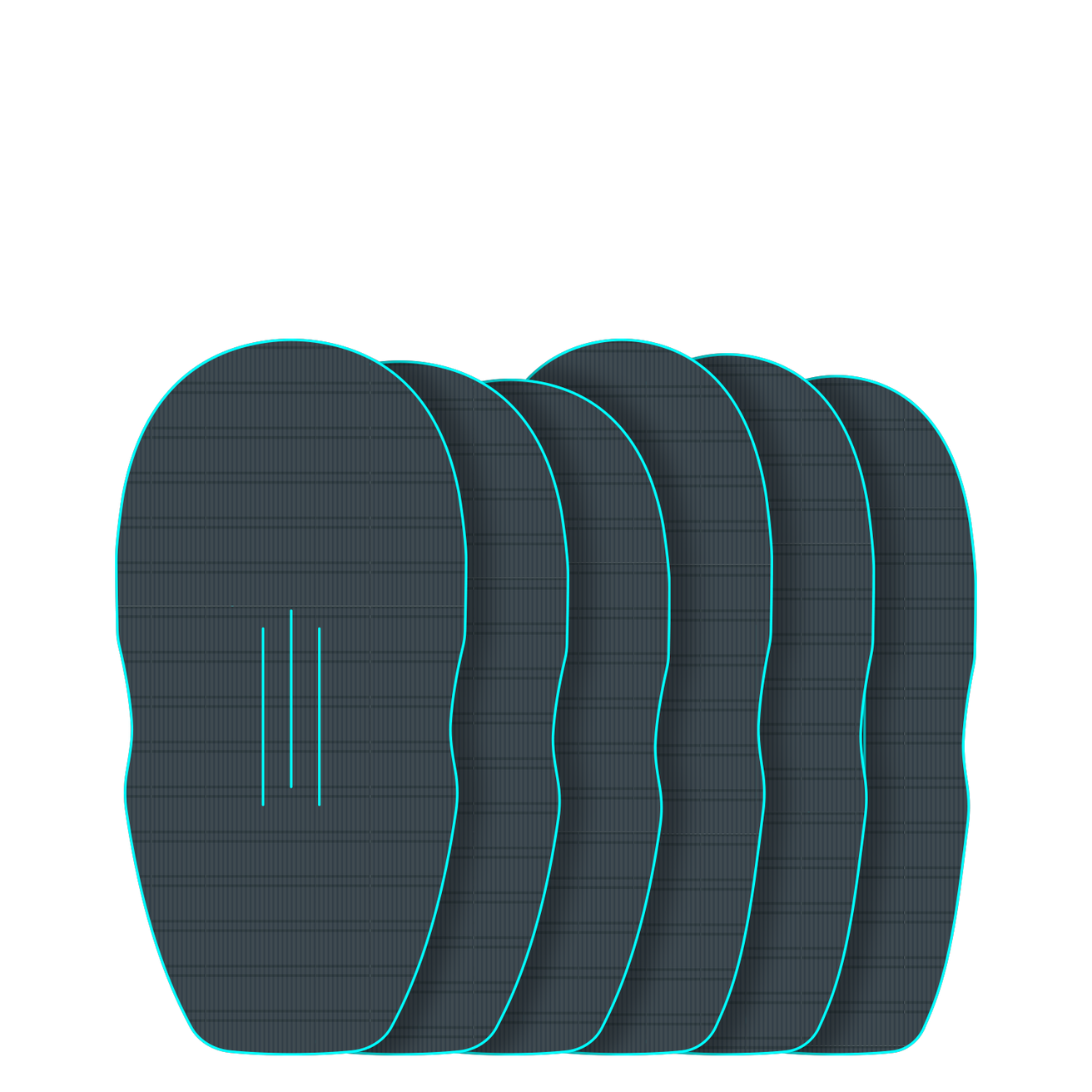 GONG | EVA Wingfoil Ridge Traction Pad Shape Cruzader Point