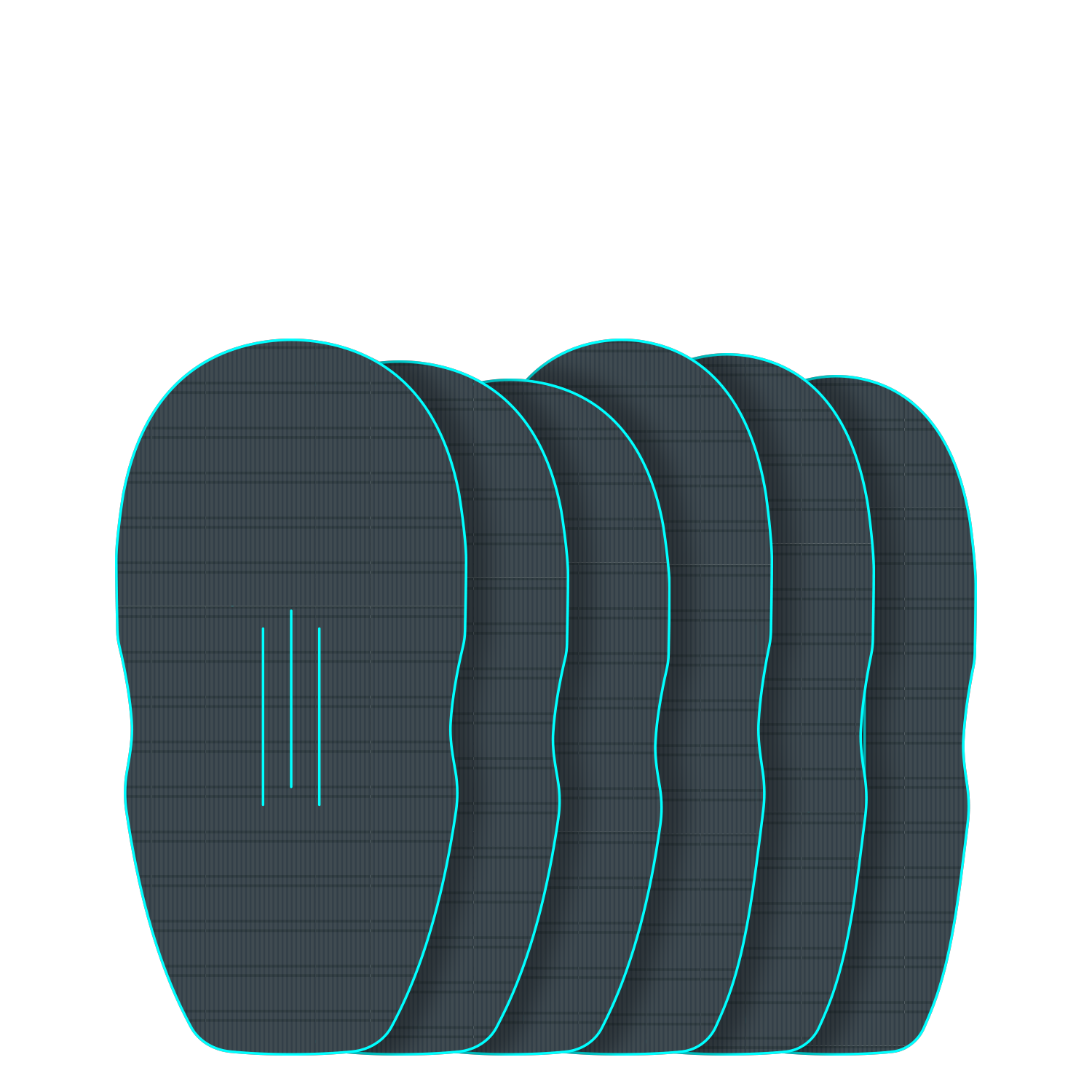 GONG | EVA Wingfoil Ridge Traction Pad Shape Cruzader Point