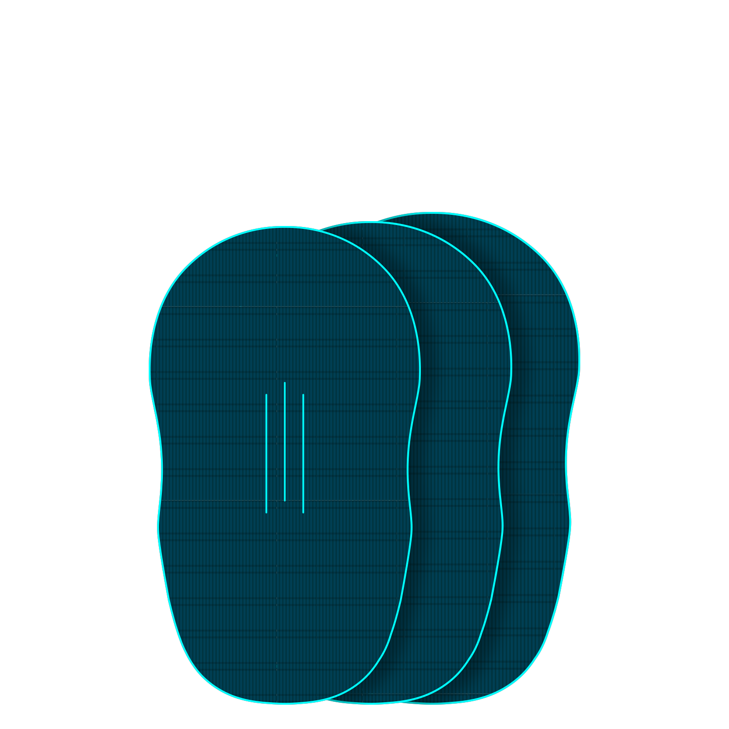 GONG | EVA Wingfoil Ridge Traction Pad Shape Lance