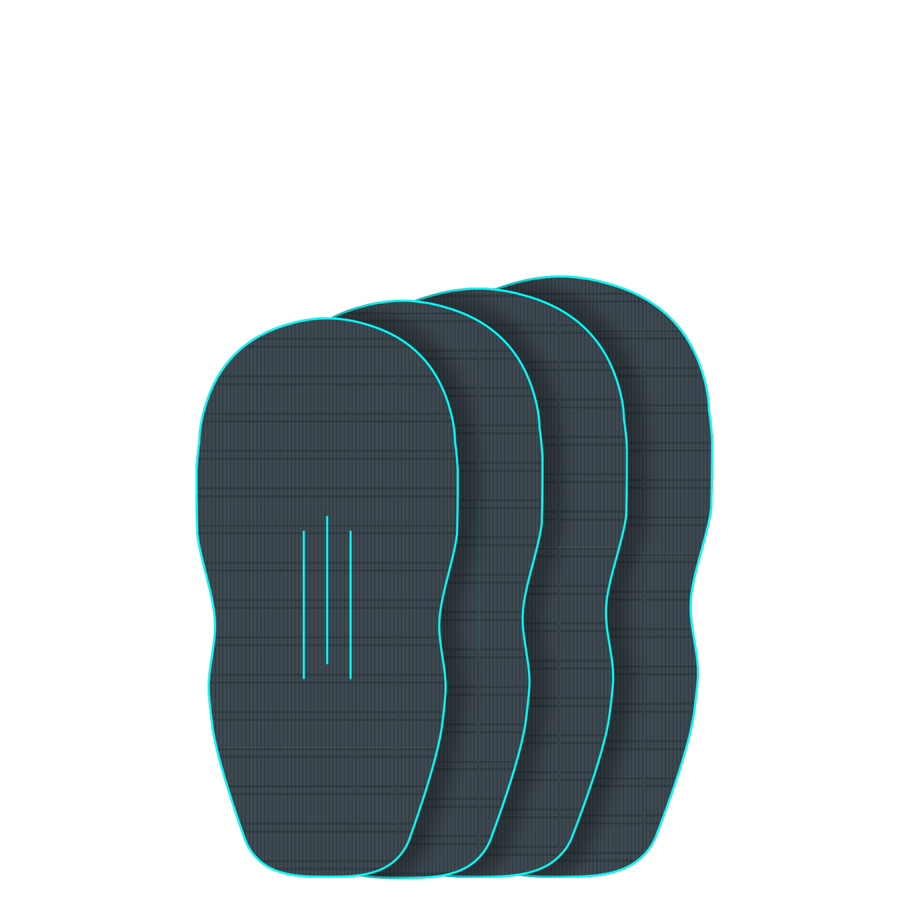 GONG | EVA Wingfoil Ridge Traction Pad Shape Lethal