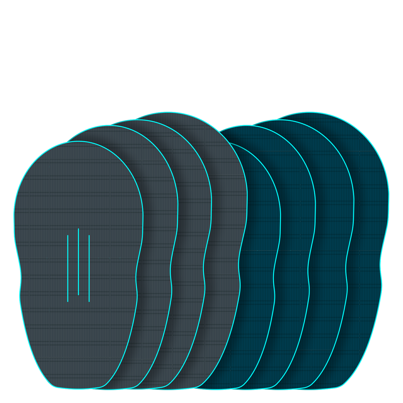 GONG | EVA Wingfoil Ridge Traction Pad Shape Lemon