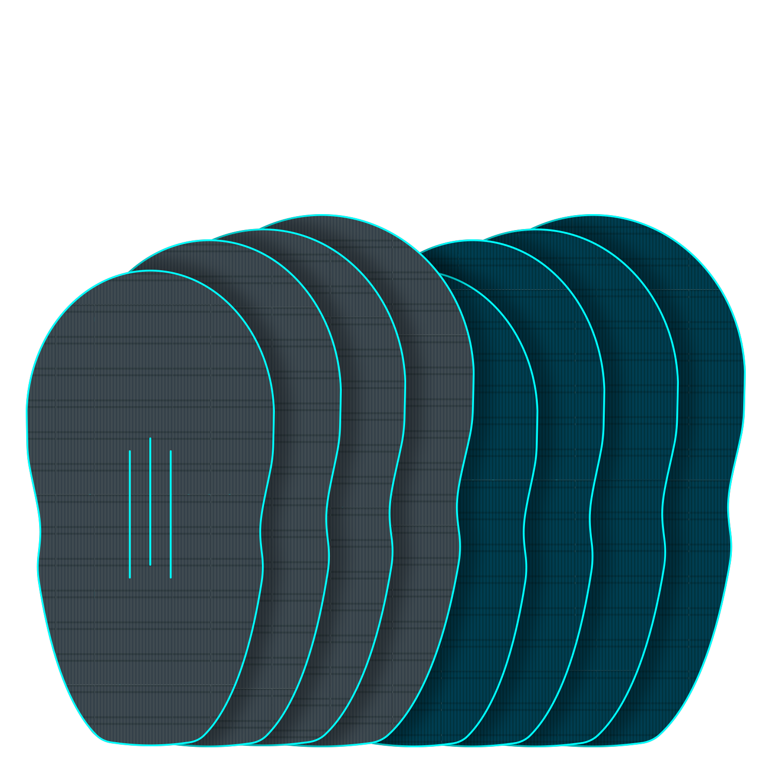 GONG | EVA Wingfoil Ridge Traction Pad Shape Lemon