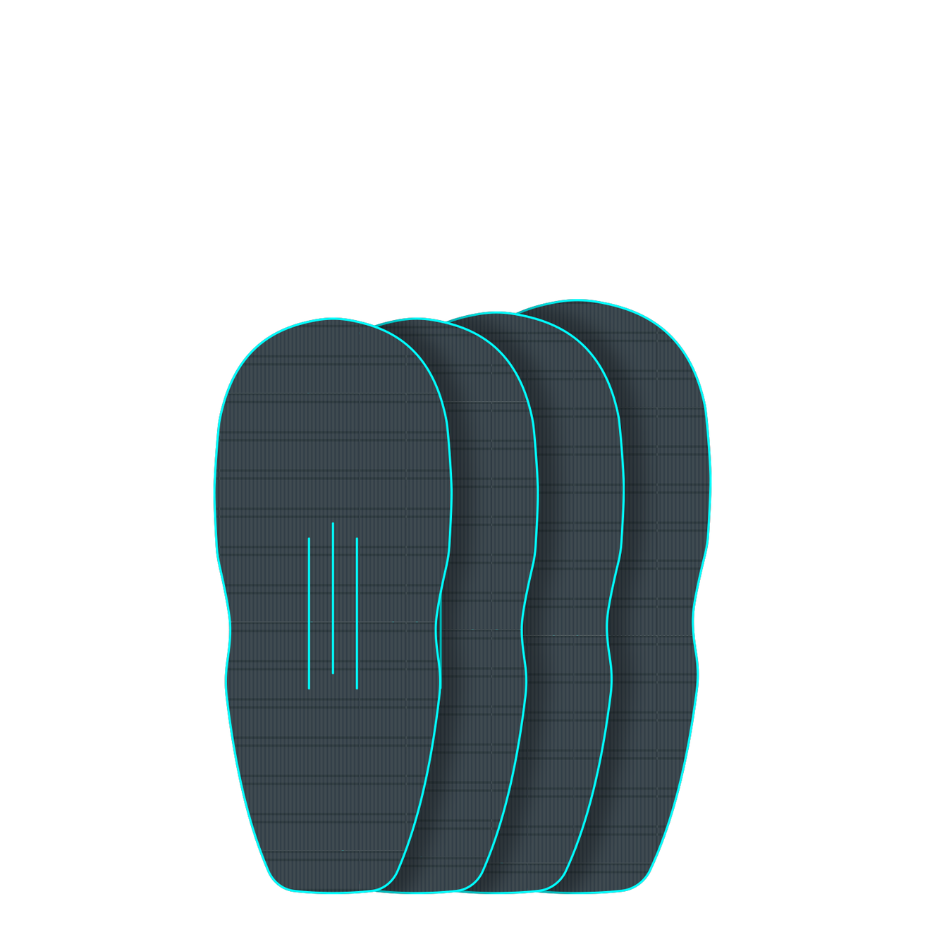 GONG | EVA Wingfoil Ridge Traction Pad Shape Racer