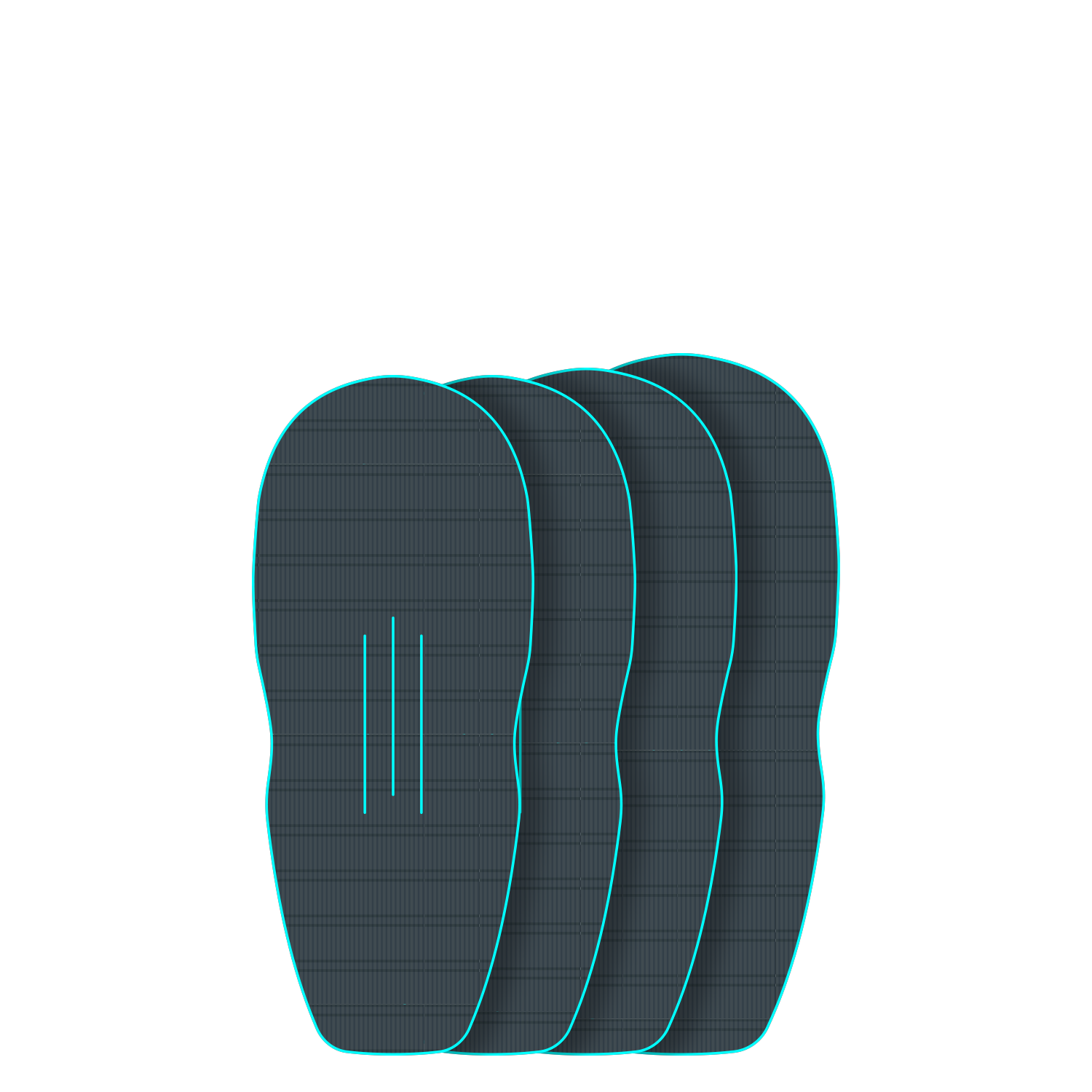 GONG | EVA Wingfoil Ridge Traction Pad Shape Racer