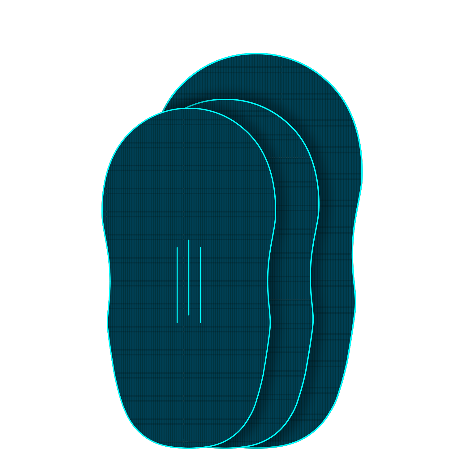 GONG | EVA Wingfoil Ridge Traction Pad Shape Zuma