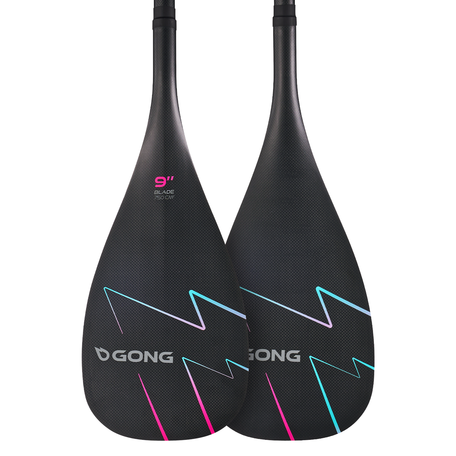 Pagaie Carbon Pro 9 - Carbon 165cm Pink / Blue Second Hand 13196