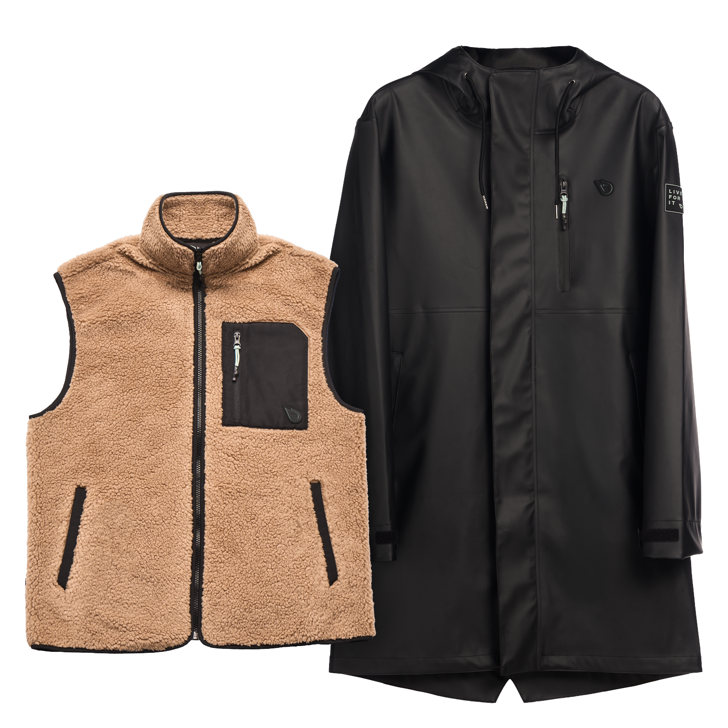GONG | Pack Combo Outerwear Raincoat & Mid-Layer