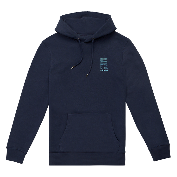 GONG | Unisex Graphic Swell Hoodie in Organic Cotton.