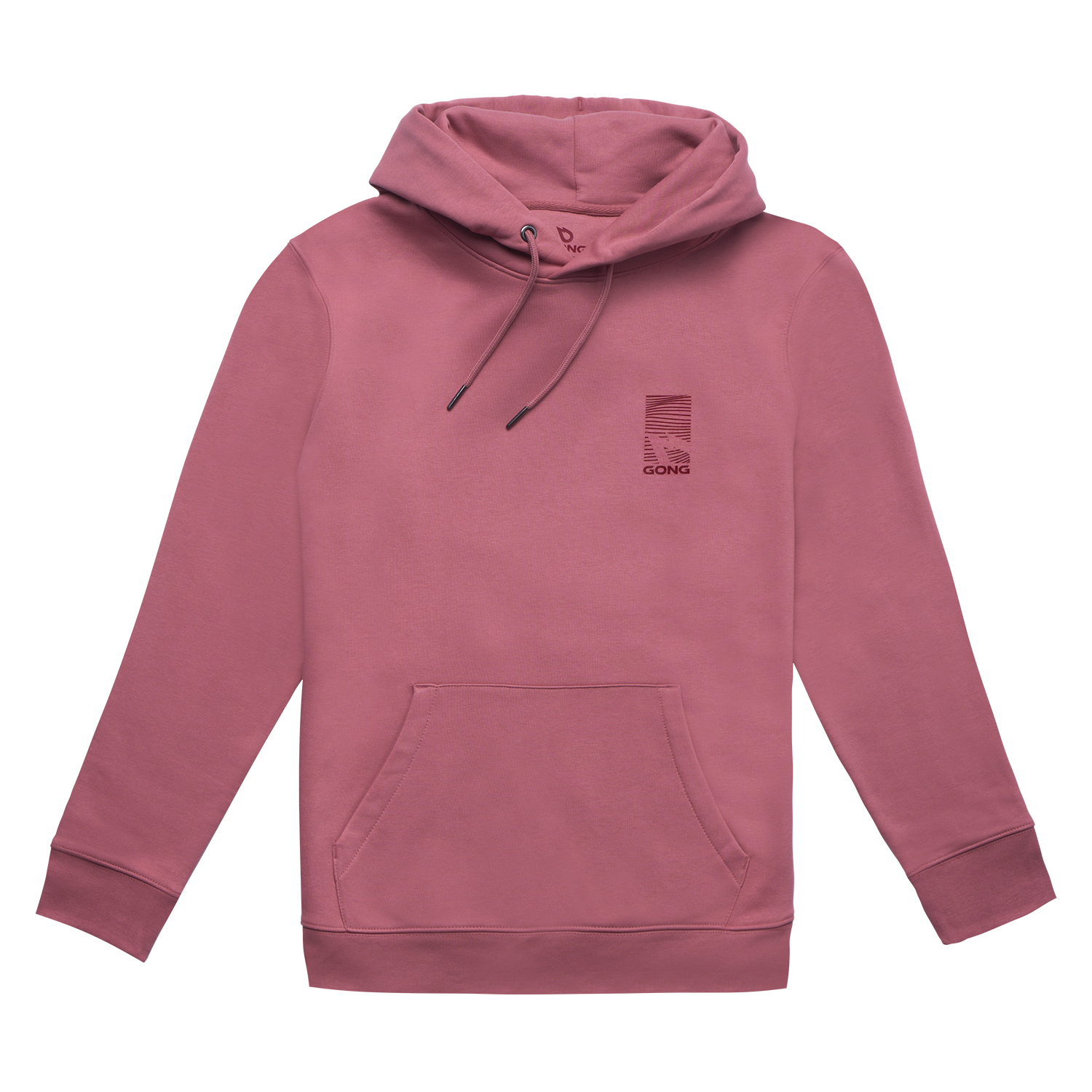 GONG | Unisex Graphic Swell Hoodie in Organic Cotton.