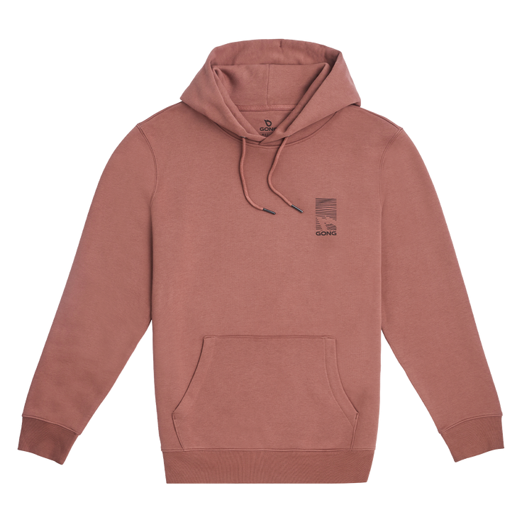 GONG | Unisex Graphic Swell Hoodie in Organic Cotton.
