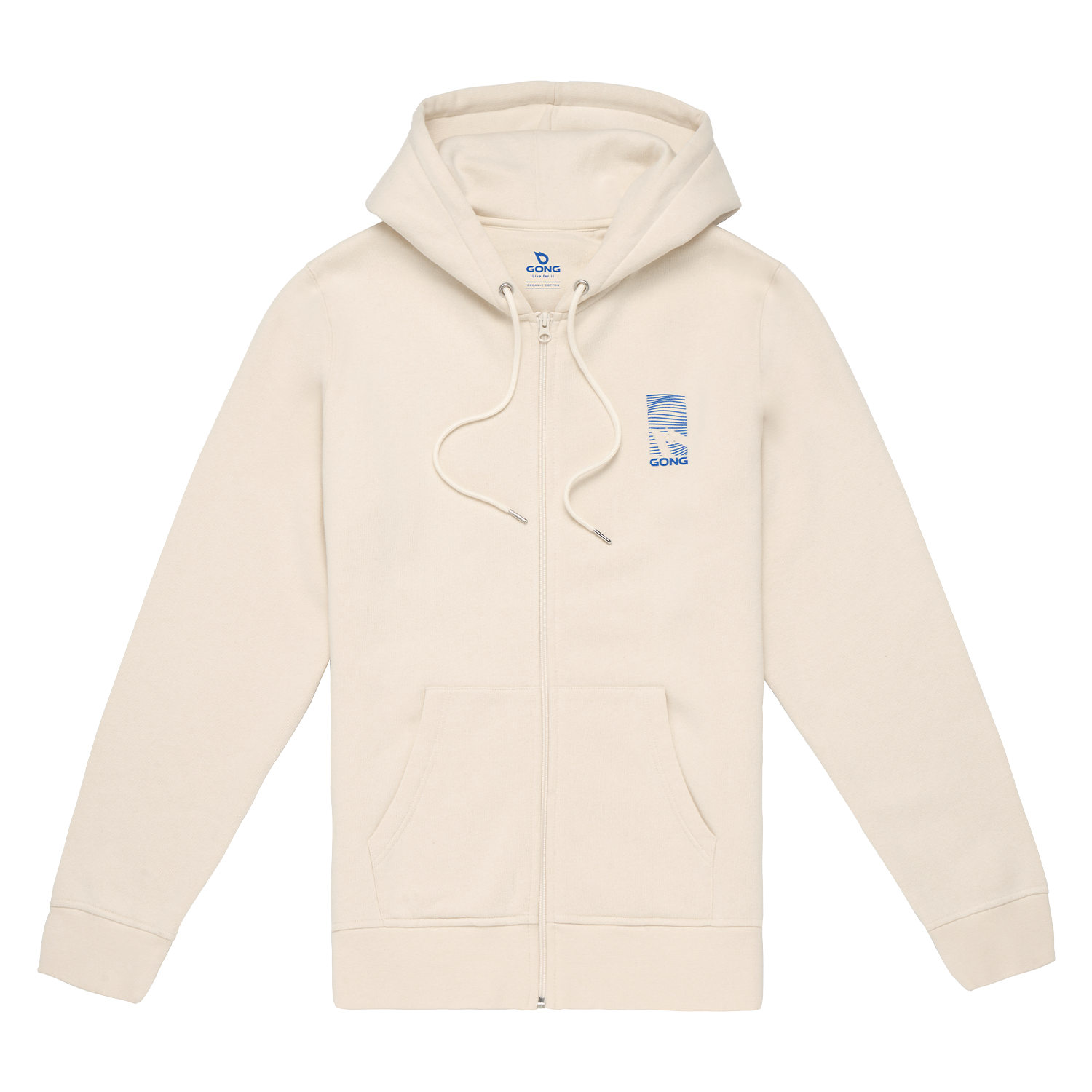 GONG | Sweat À Capuche Zippé Graphic Swell Unisexe