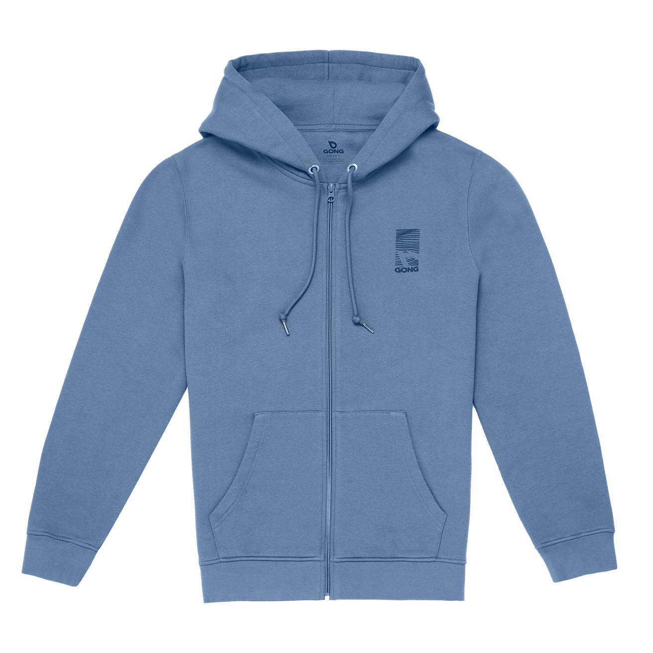 GONG | Unisex Graphic Swell Zip-Up Hoodie
