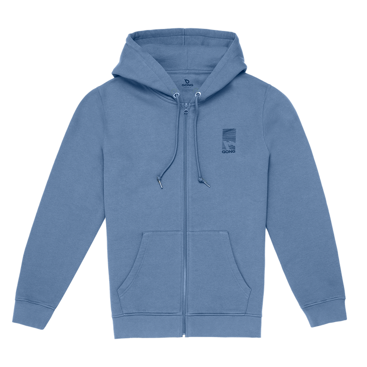 GONG | Sweat À Capuche Zippé Graphic Swell Unisexe