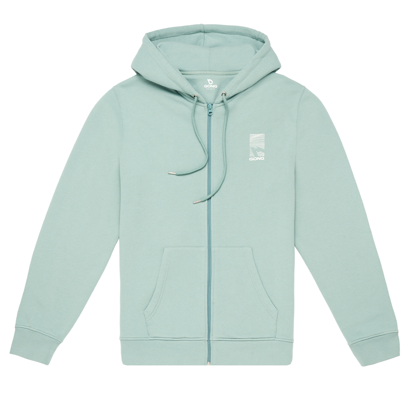 GONG | Sweat À Capuche Zippé Graphic Swell Unisexe