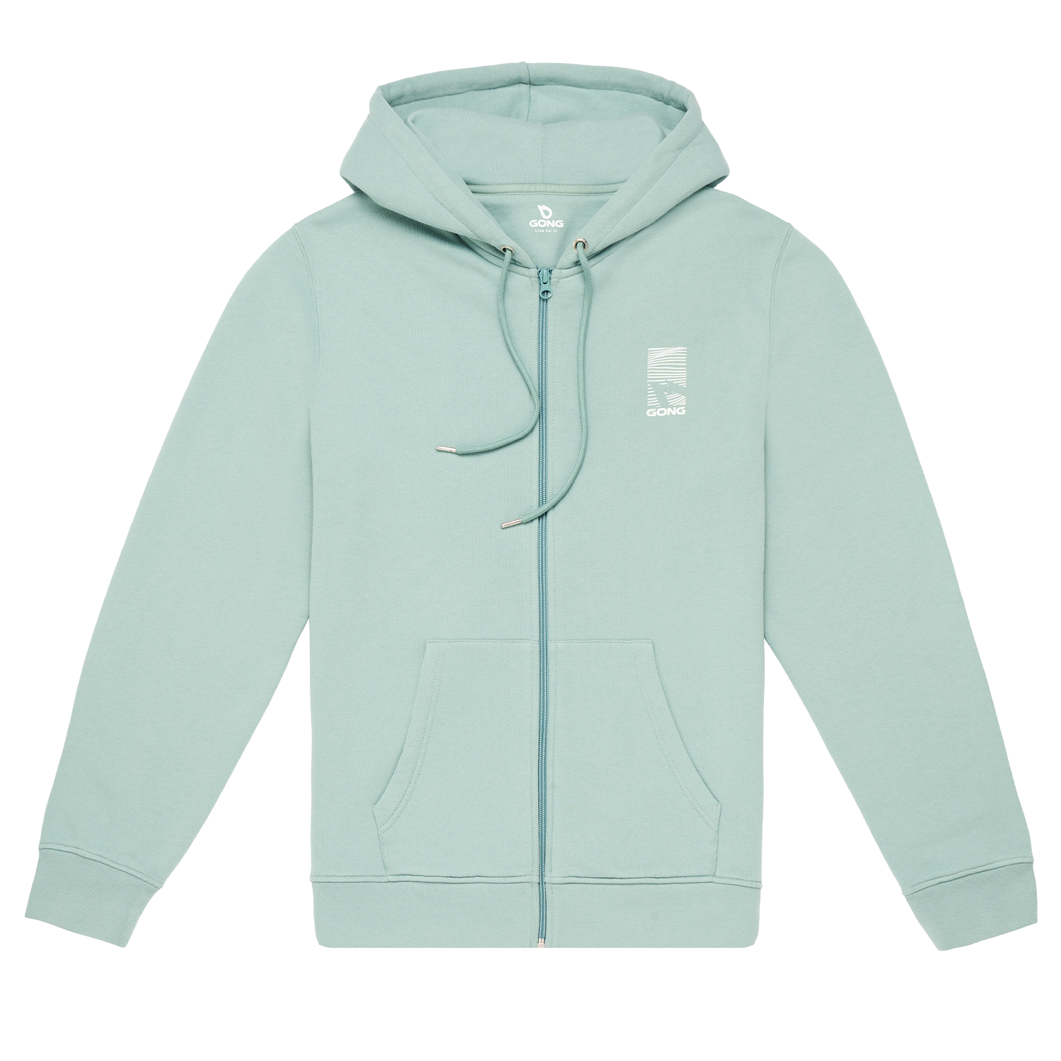 GONG | Sweat À Capuche Zippé Graphic Swell Unisexe