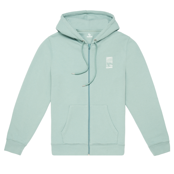 GONG | Sweat À Capuche Zippé Graphic Swell Unisexe