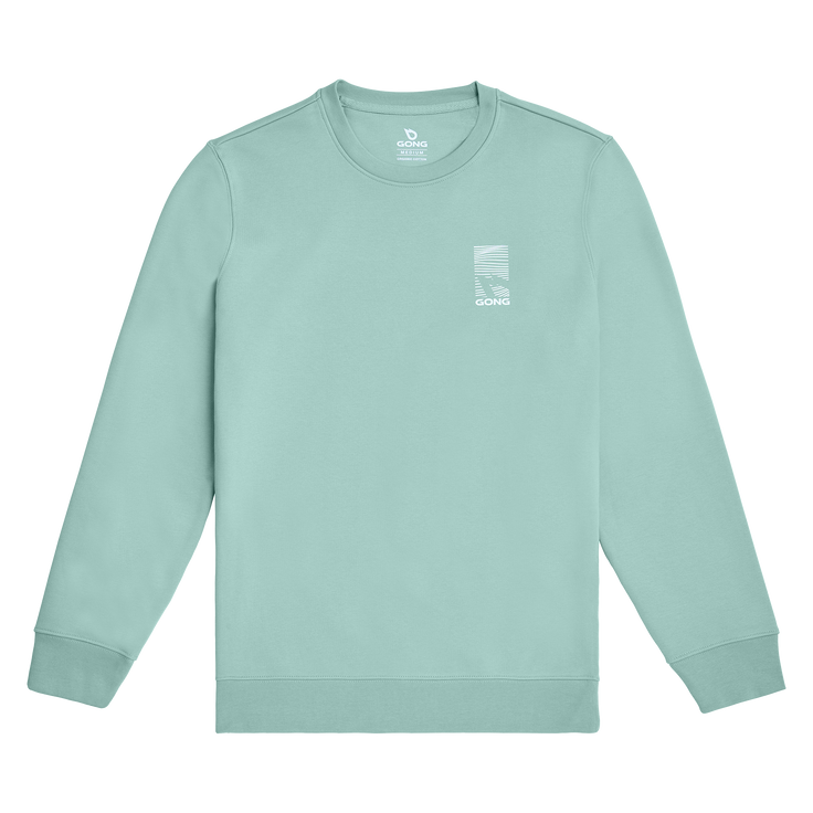 GONG | Unisex Graphic Swell Sweatshirt in Organic Cotton.