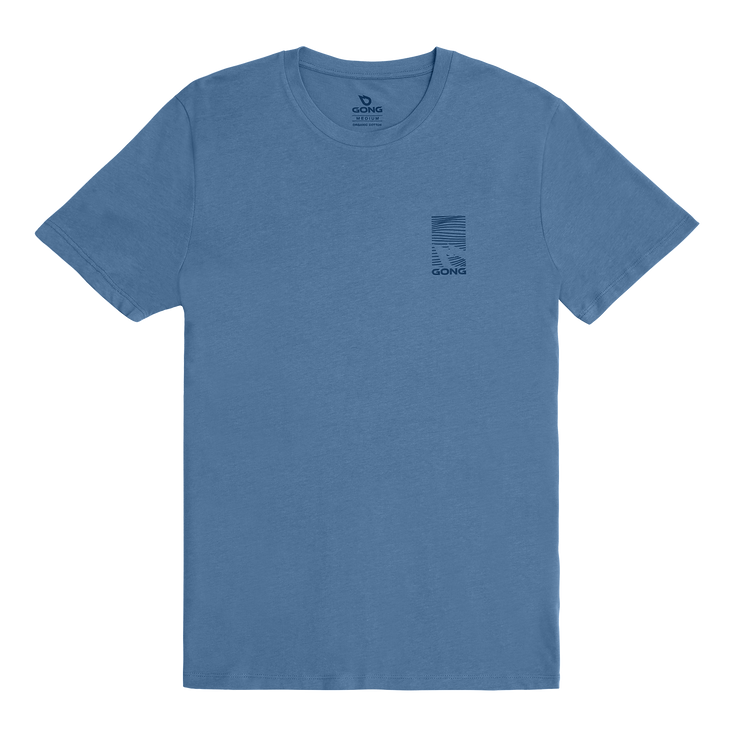 GONG | Graphic Swell Unisex T-Shirt in Organic Cotton