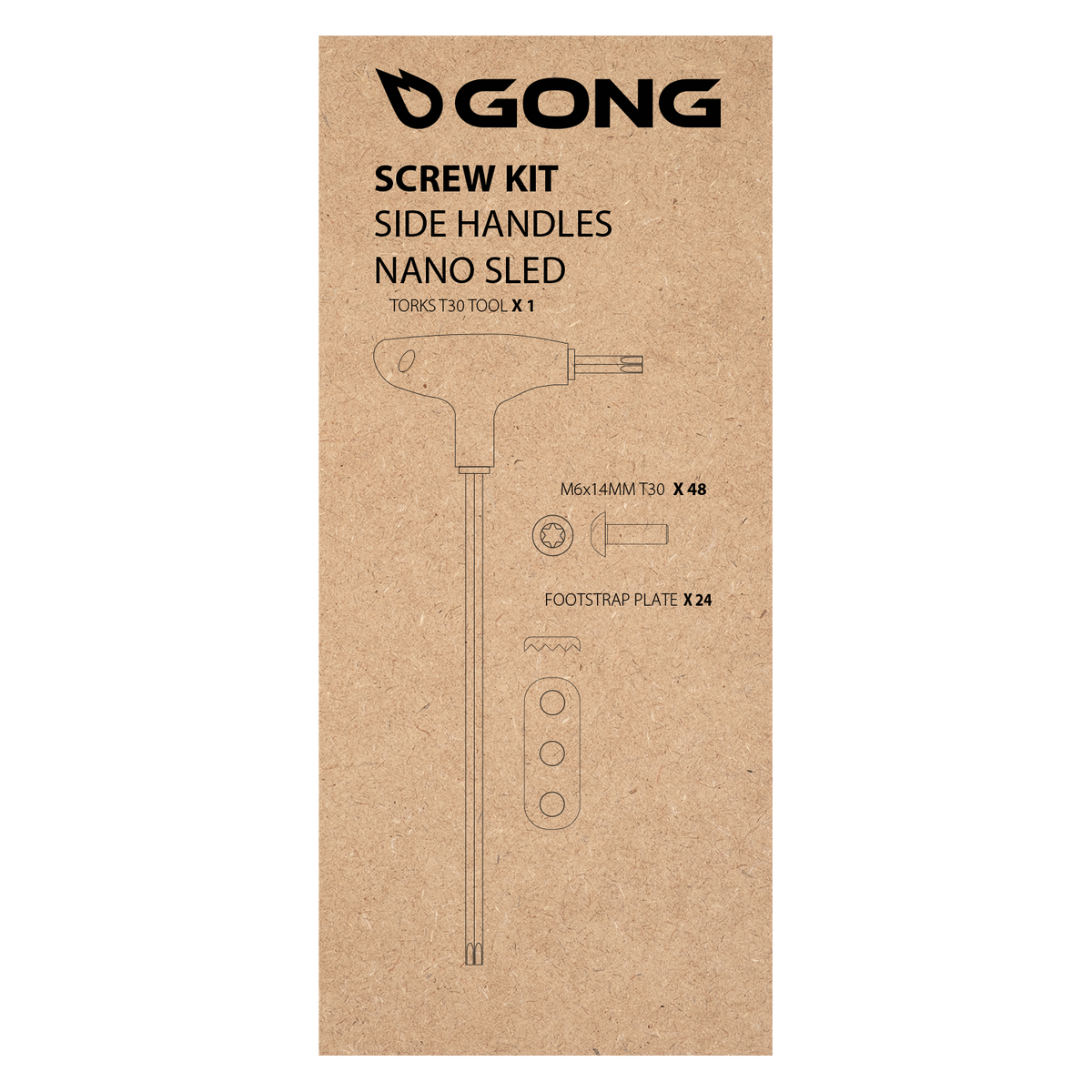 GONG | Screw full Kit Nano Sled Handles