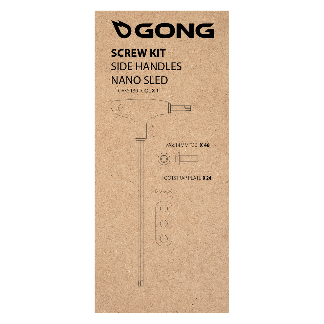 GONG | Screw full Kit Nano Sled Handles