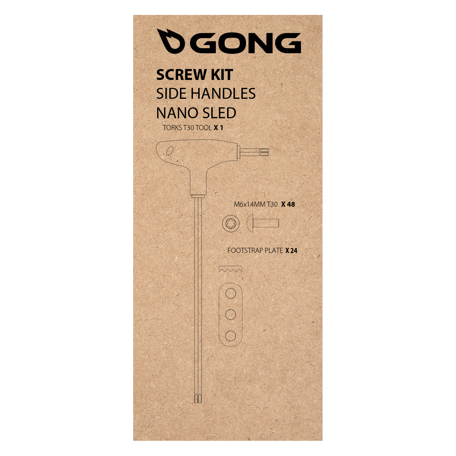 GONG | Screw full Kit Nano Sled Handles