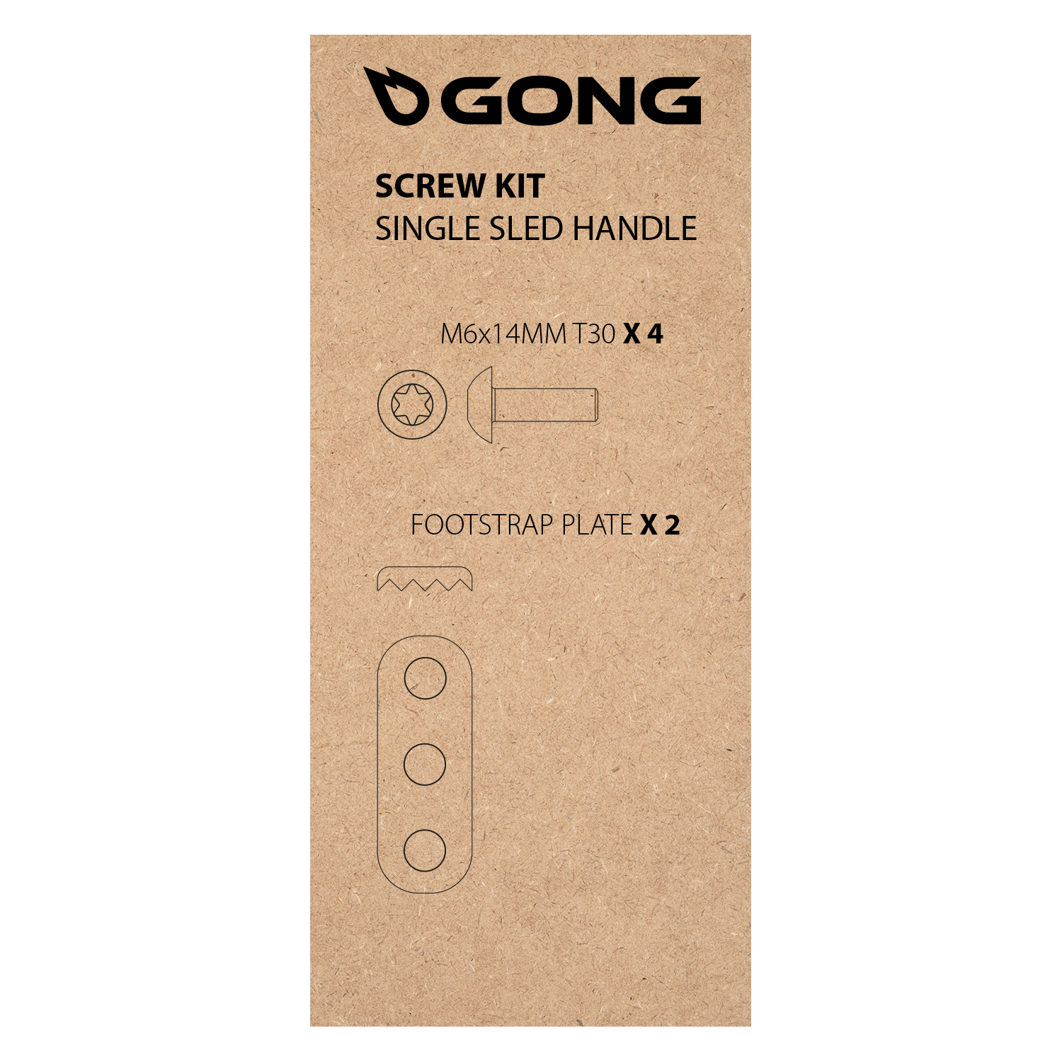 GONG | Kit de vis pour poignée de Sled