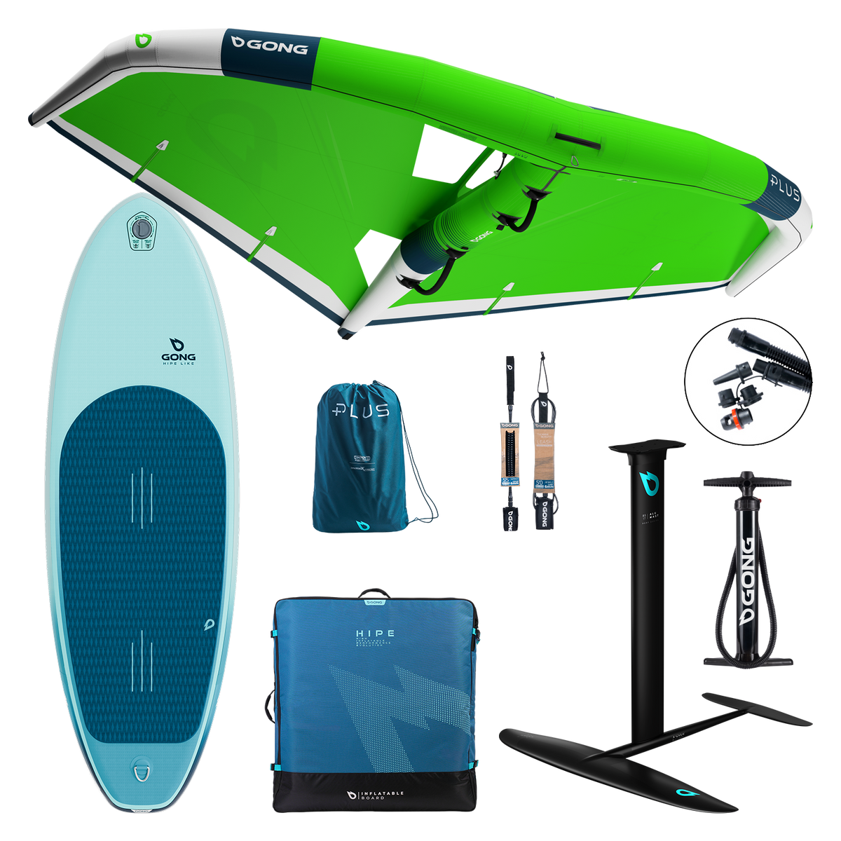 GONG | Pack Wing foil Board Inflatable HIPE Like