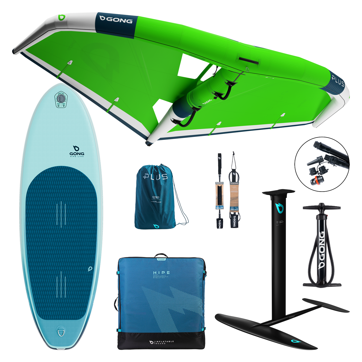 GONG | Pack Wing foil Board Inflatable HIPE Like