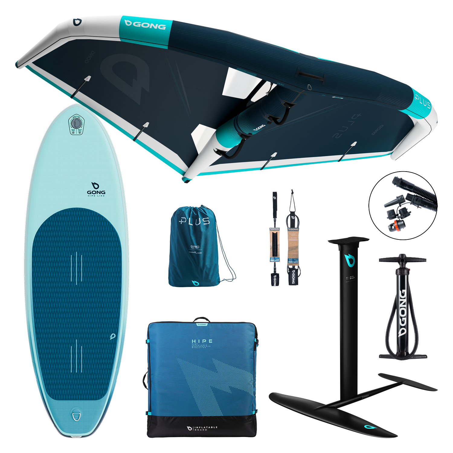 GONG | Pack Wing foil Board Inflatable HIPE Like